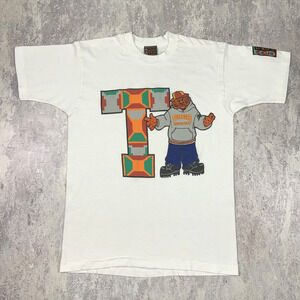 Vintage AACA Tuskegee Golden Tigers Shirt Men Medium White Tee HBCU College